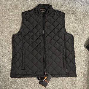 Sleeveless Zip-up Puffer Vest (Black, Men’s) | Size Large *BRAND NEW*